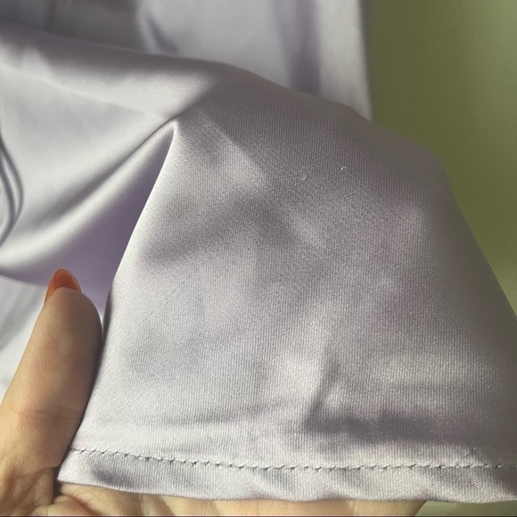 Princess Polly Reah Lilac Purple Cut Out Mini Satin Dress 12 - Picture 7 of 9